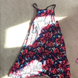 Colorful floral swing dress!